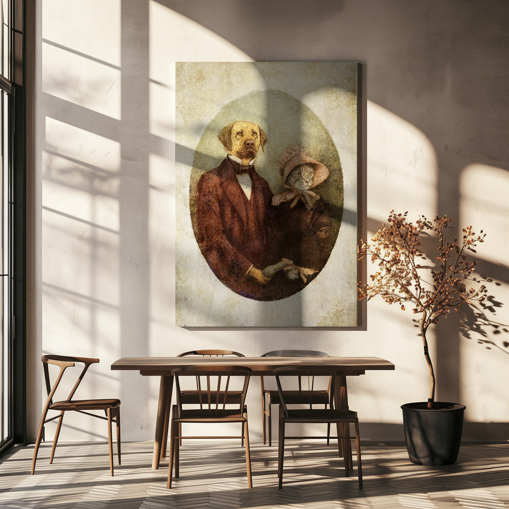 Porträtpaar im viktorianischen Stil | Leinwand