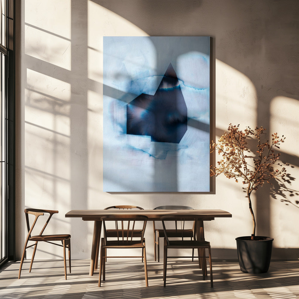 Geometrische Form mit Farbverlauf | Leinwand