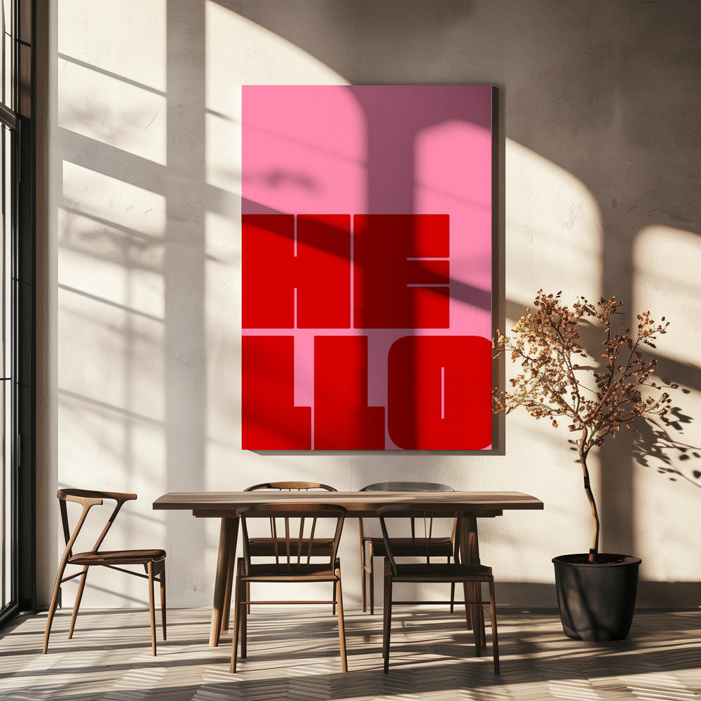Bold Greeting Bliss | Canvas