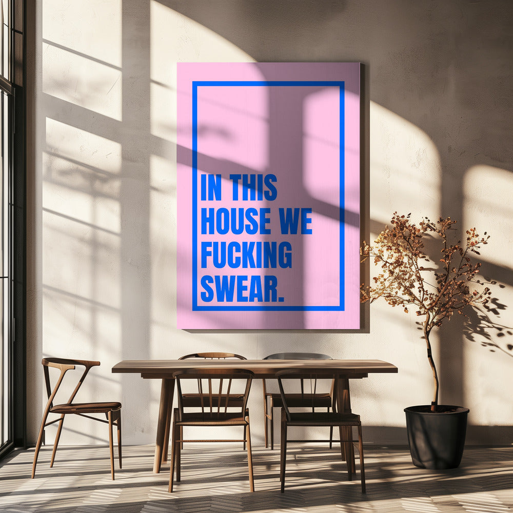 Mutiges Haus-Statement | Leinwand