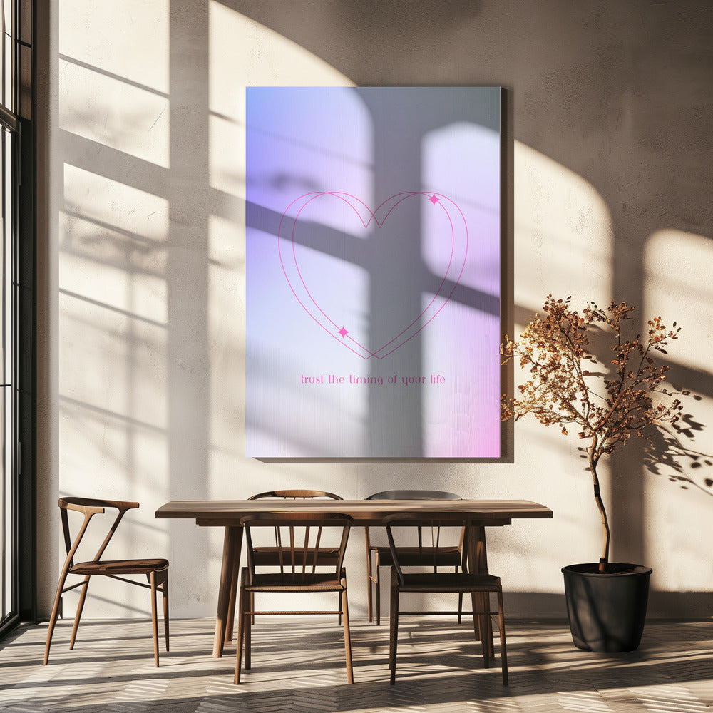 Leuchtender Herzschlag | Leinwand