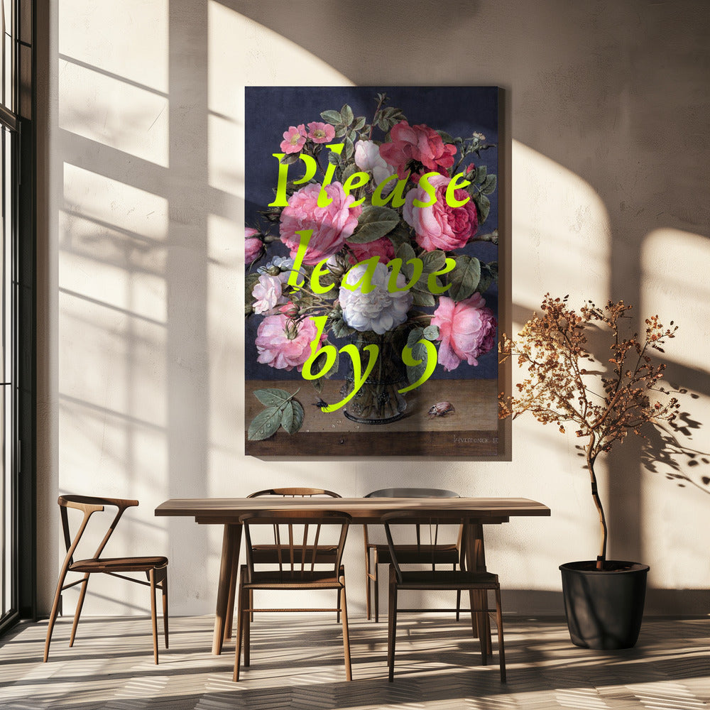 Floral Exit Request | Canvas
