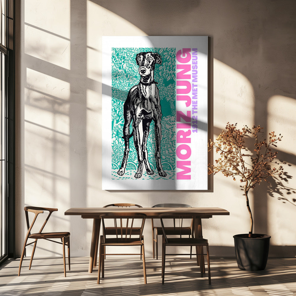 Regal Canine Gaze | Canvas