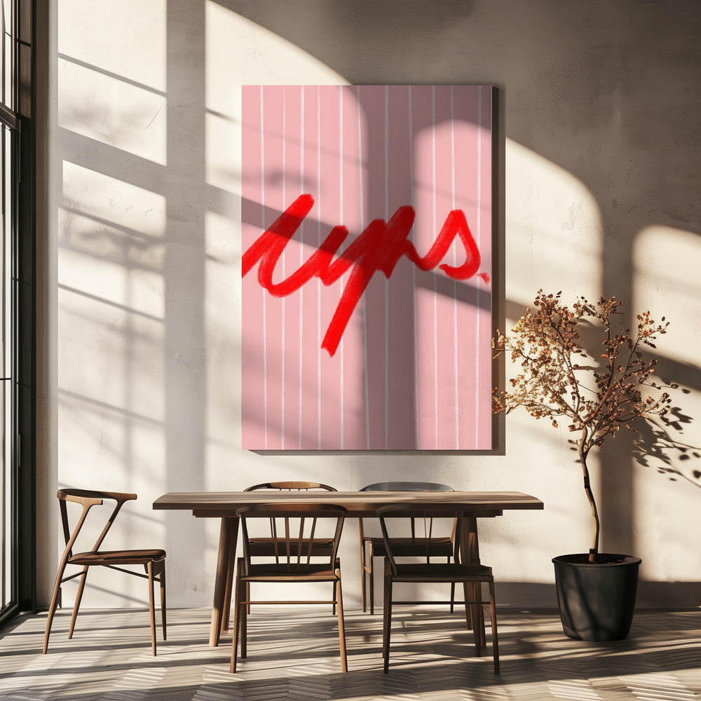 Bold Red Whispers | Canvas