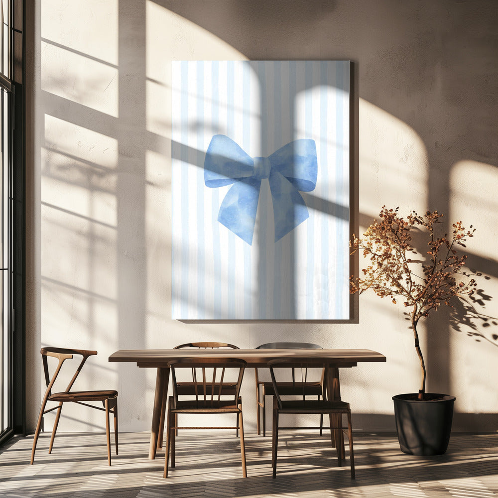 Blue Ribbon Elegance | Leinwand