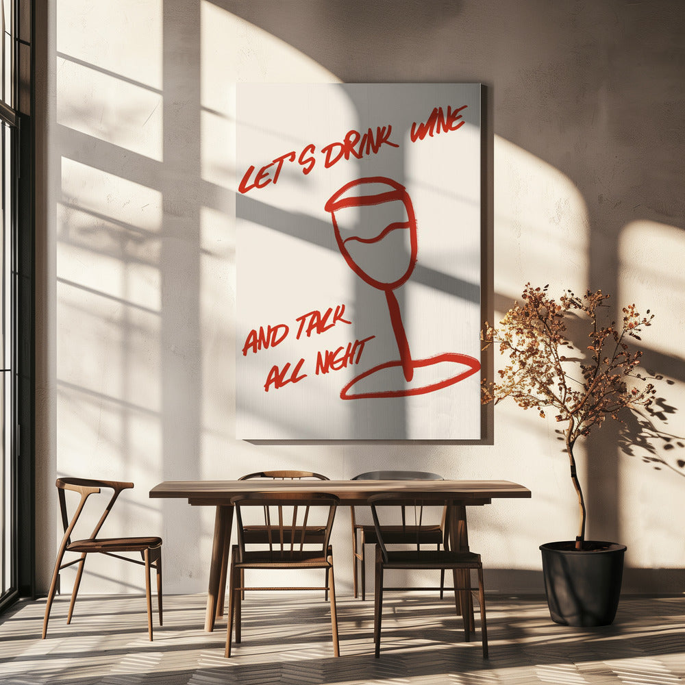 Wein & Worte entspannen | Leinwand