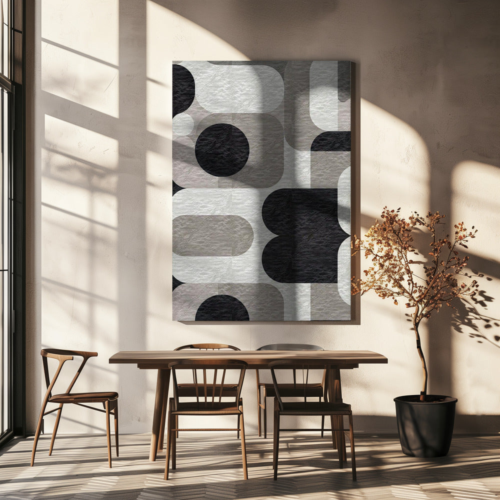 Modernes geometrisches Muster | Leinwand