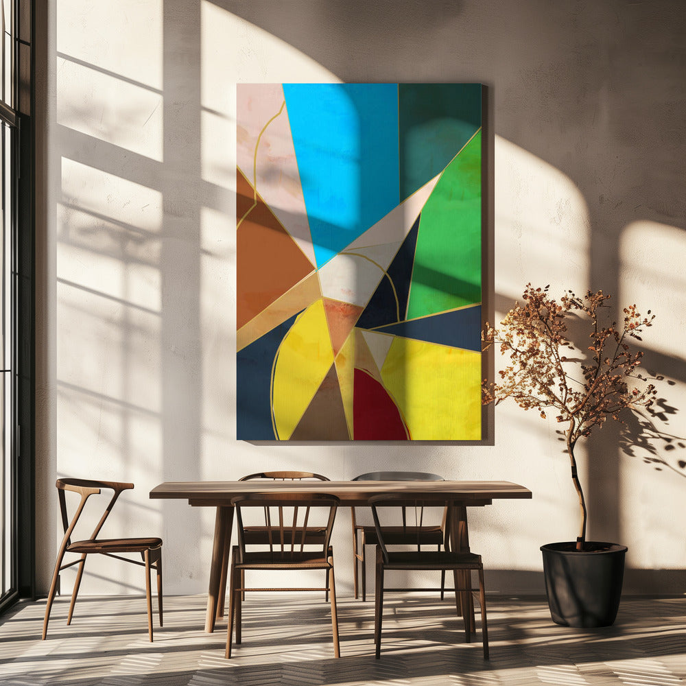 Bunte geometrische Formen | Leinwand