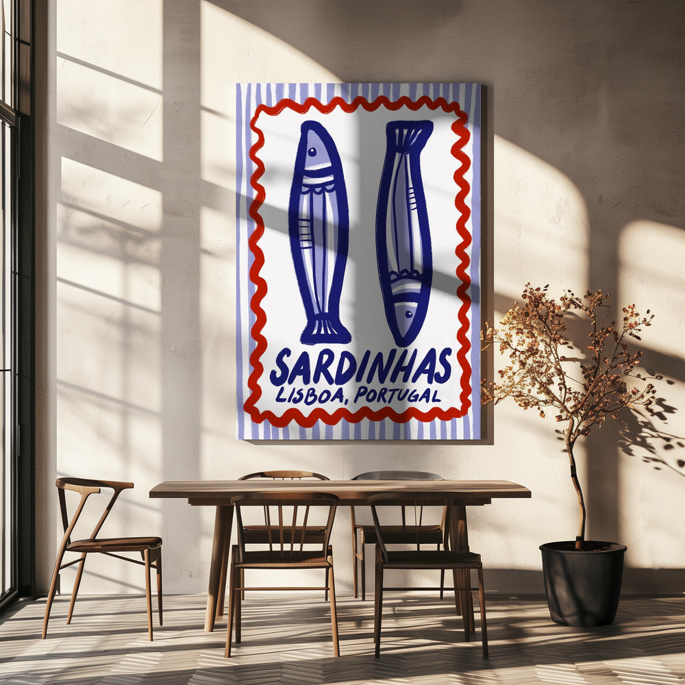 Lissabonner Sardinengenuss | Leinwand