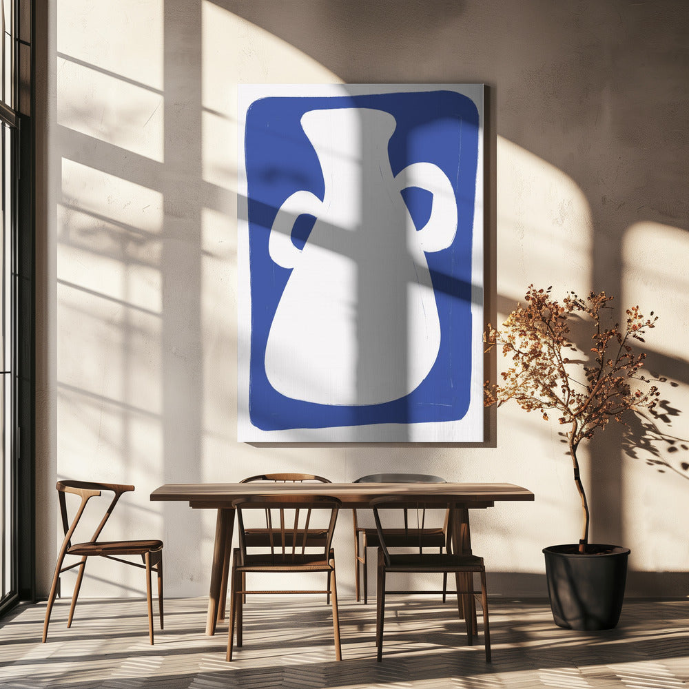 Vase mit zwei Henkeln | Leinwand