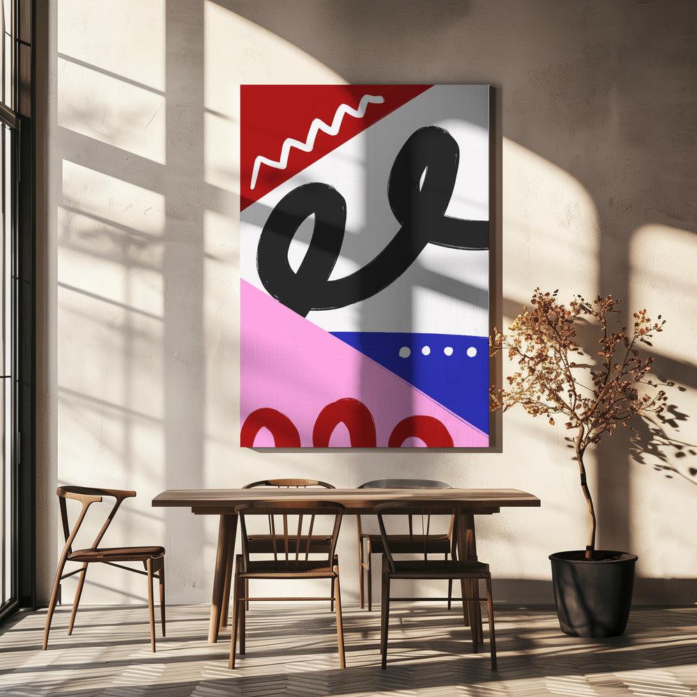 Bunte Kurven | Leinwand