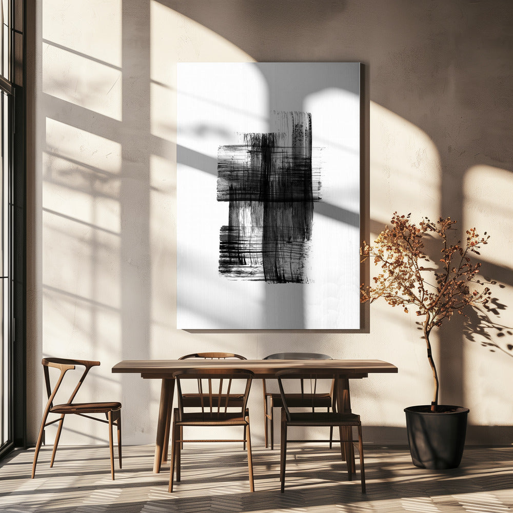 Ink %22black Ink Strokes No.03%22 | Canvas