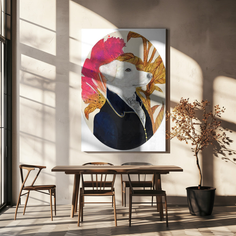 Königliches Hundeportrait | Leinwand