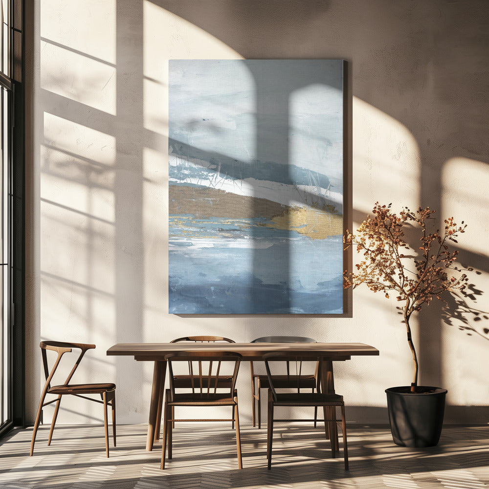 Goldener Nebelhorizont | Leinwand