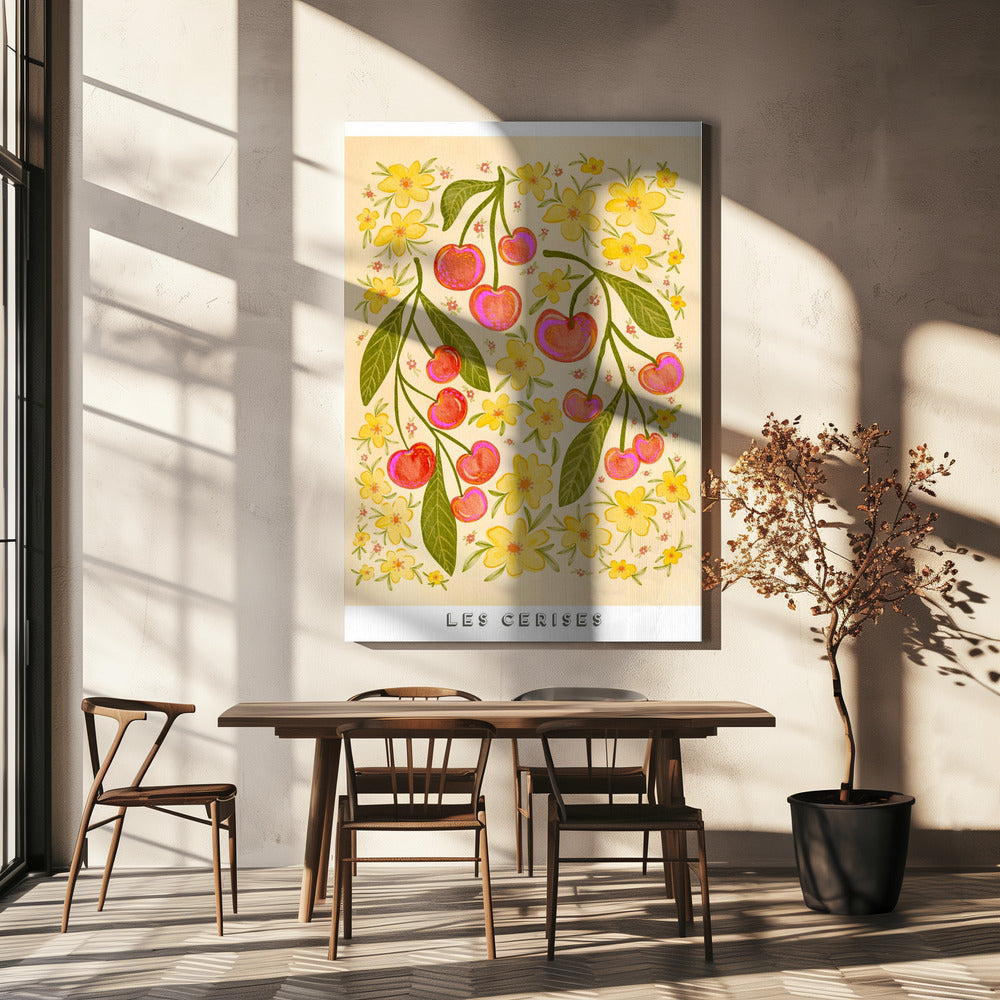Skurriles Kirsch-Design | Leinwand