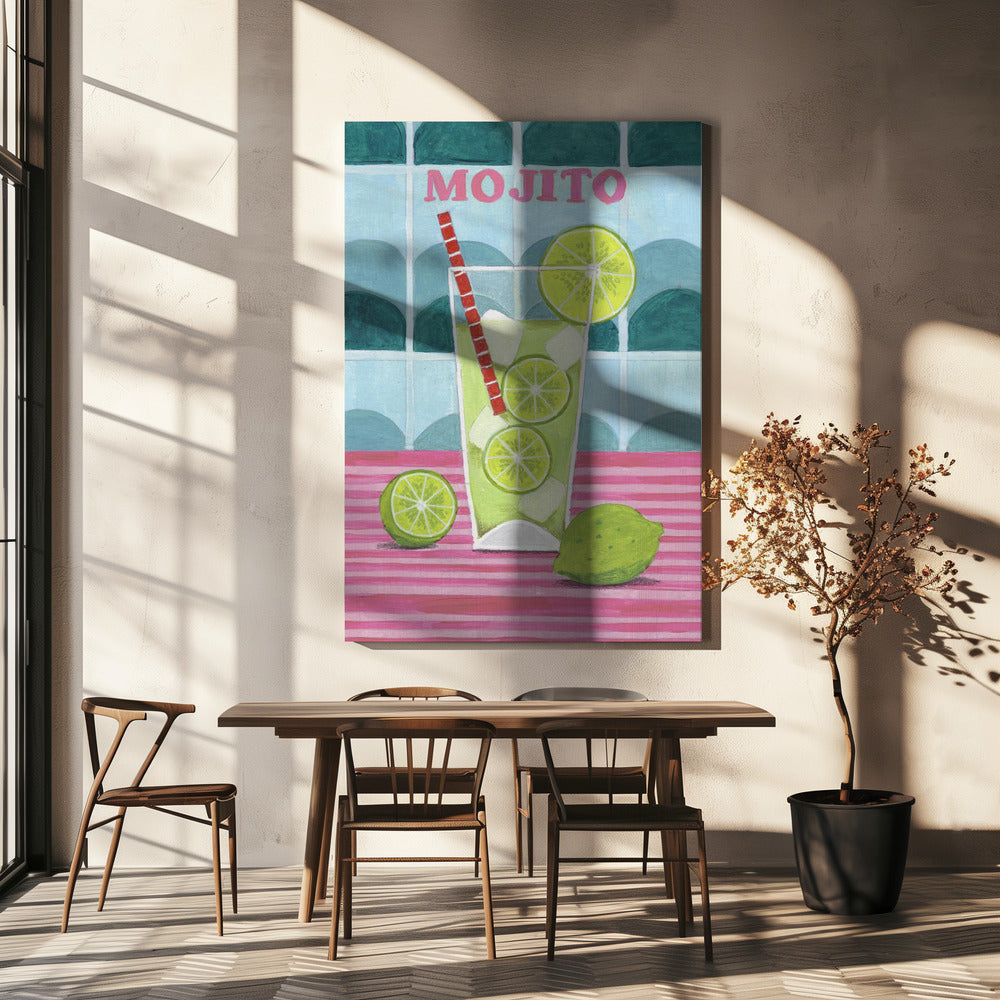 Glas Mjito | Leinwand