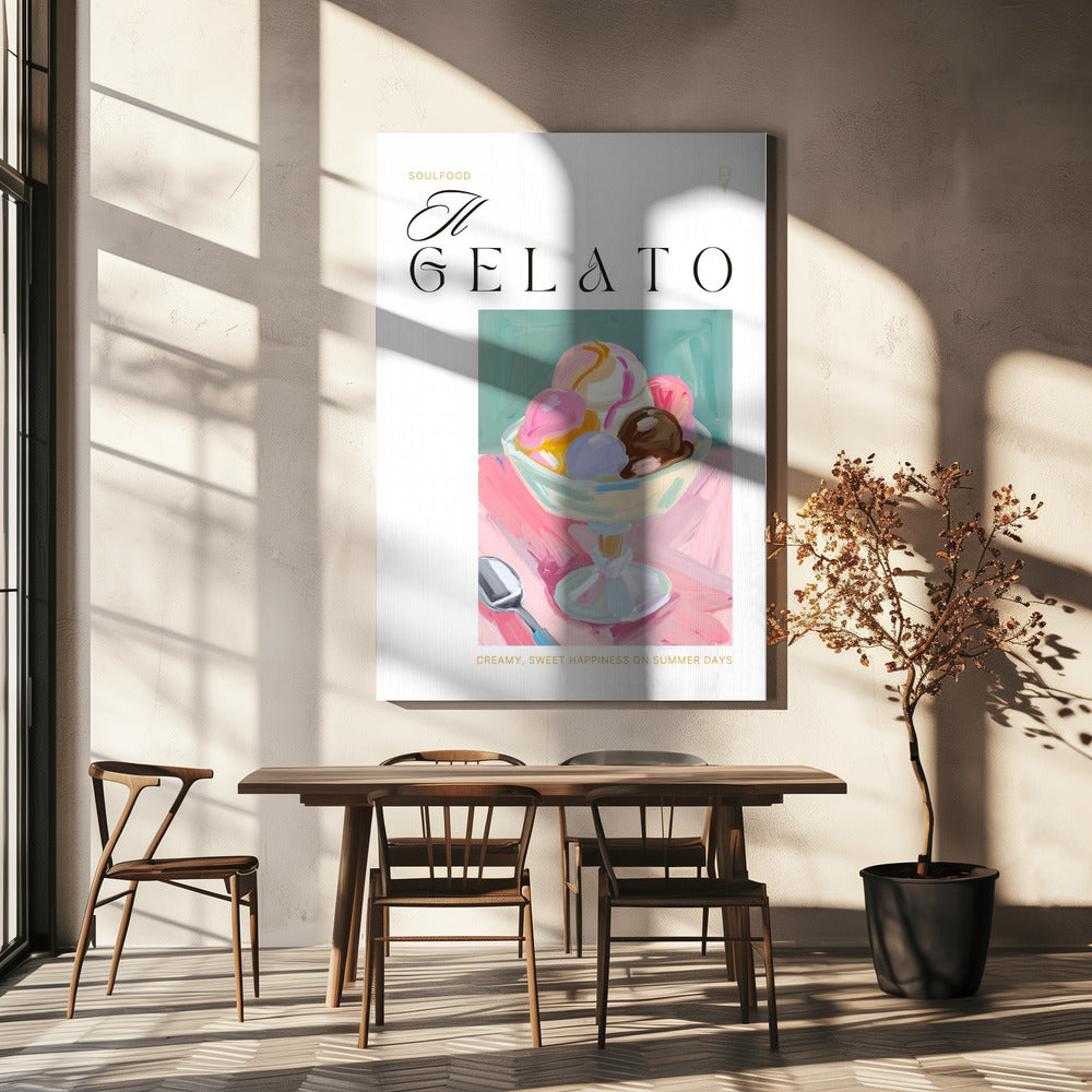 Gelato Eiscreme-Genuss | Leinwand