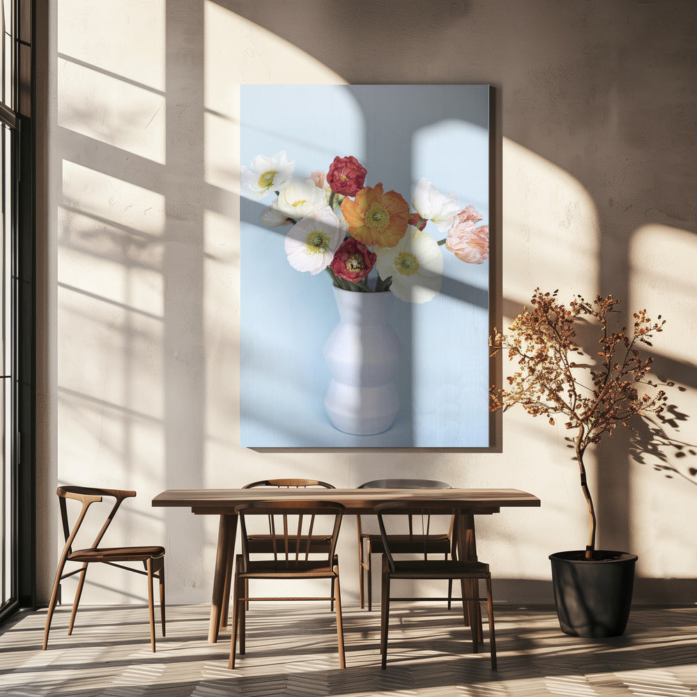 Mohnblumen in einer Vase | Leinwand