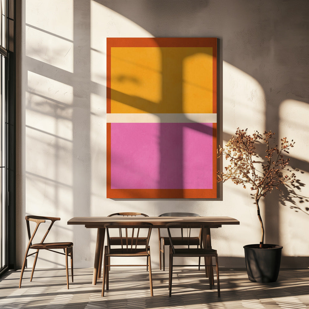 Fettgedruckte geometrische Blöcke | Leinwand