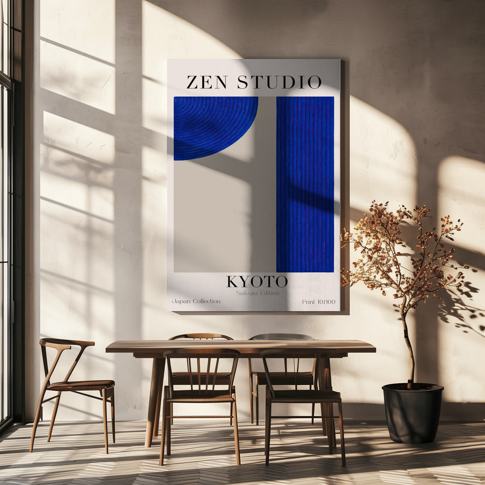 Kyoto Blaue Harmonie | Leinwand