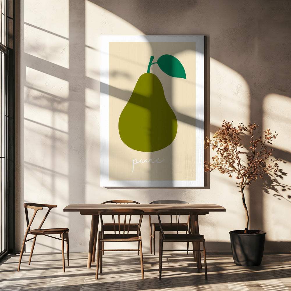 La Poire (Dunkelgrün) | Leinwand