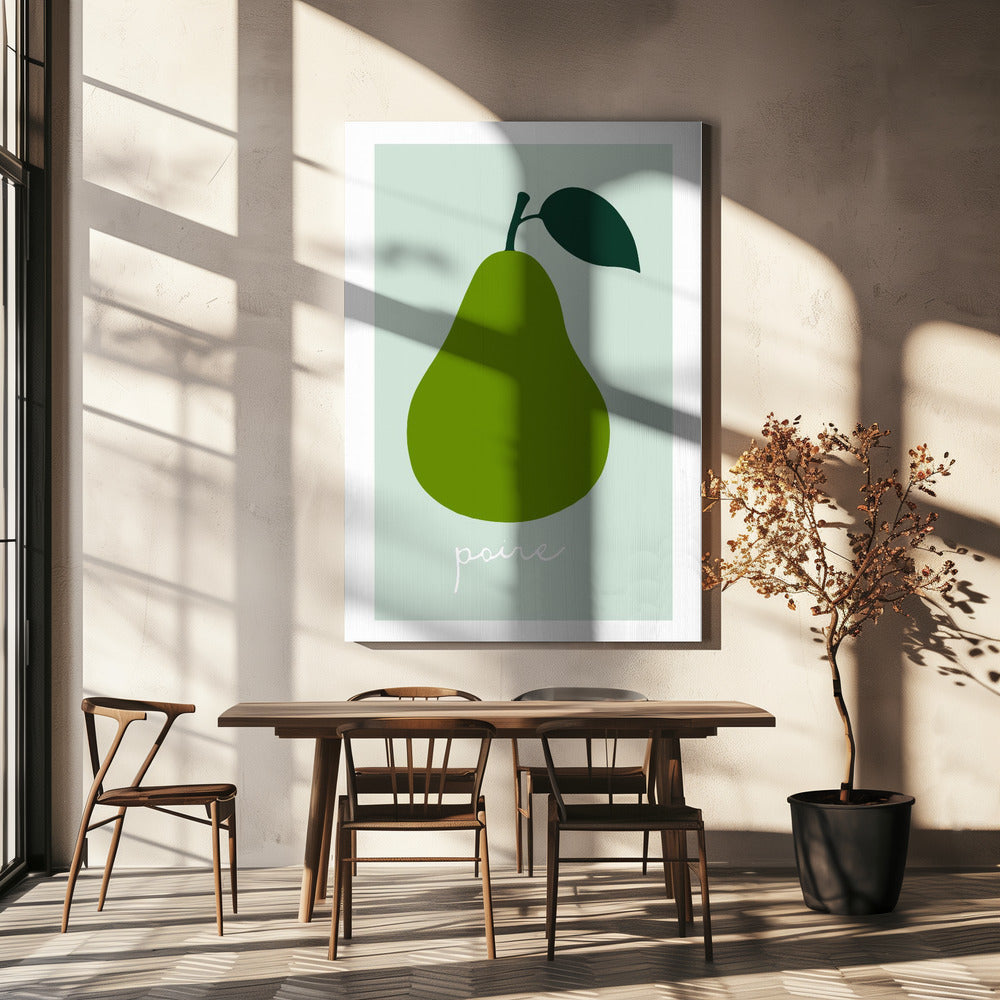La Poire (Hellgrün) | Leinwand
