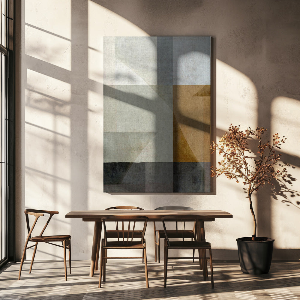 Muted Geometric Shapes | Canvas