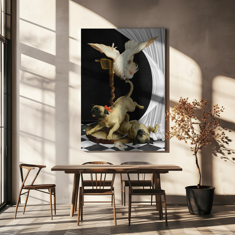 Lebendige Szene eines Vogels | Leinwand