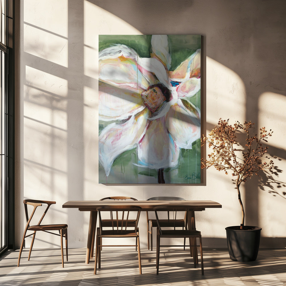 Rosa Magnolie | Leinwand