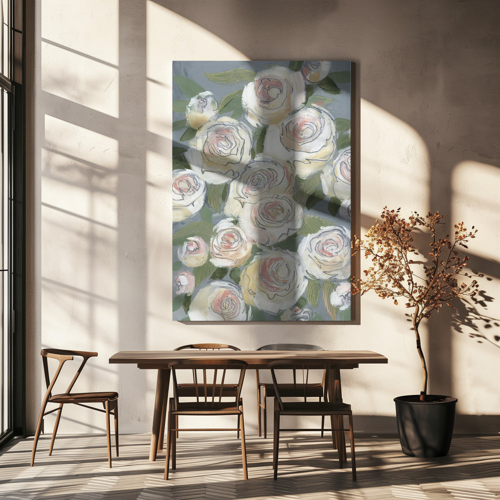 Elegantes Blumendesign | Leinwand