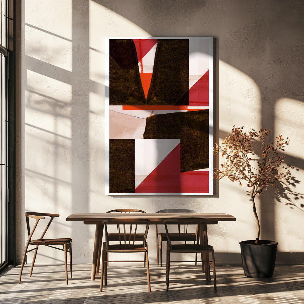 Bunte, kräftige geometrische Formen | Leinwand