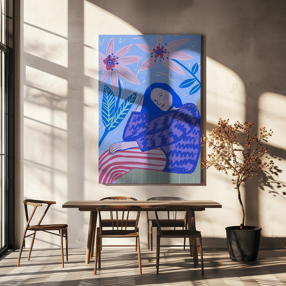 Sitzende Dame | Leinwand