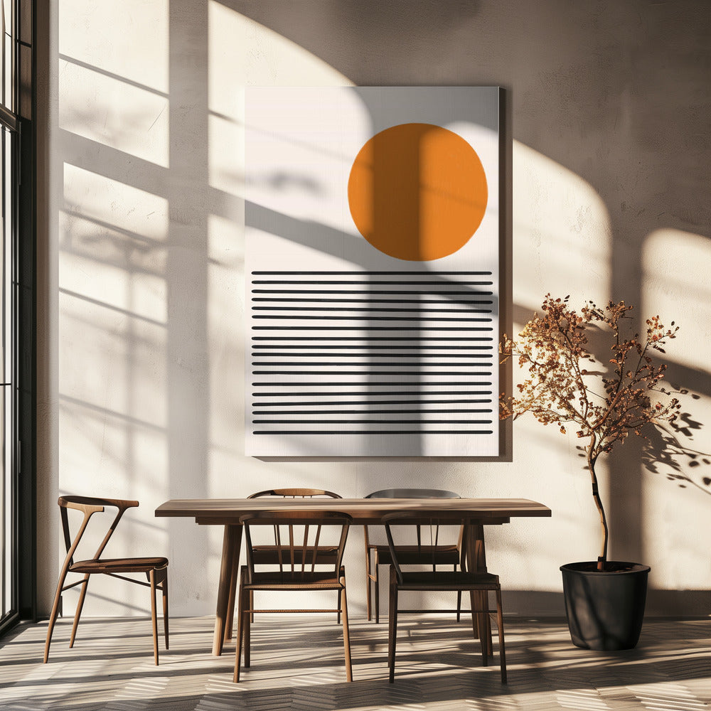 Minimalistische Meereslandschaft | Leinwand