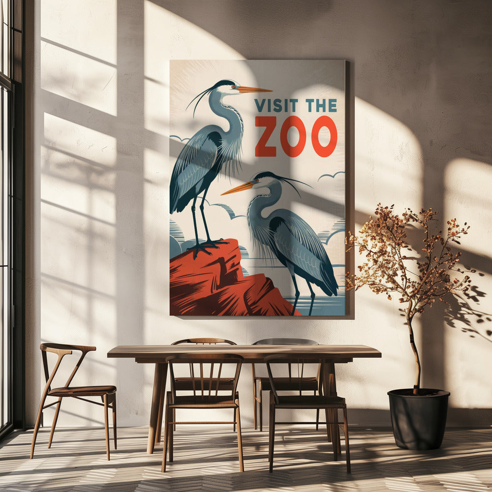 Besuchen Sie den Zoo | Leinwand