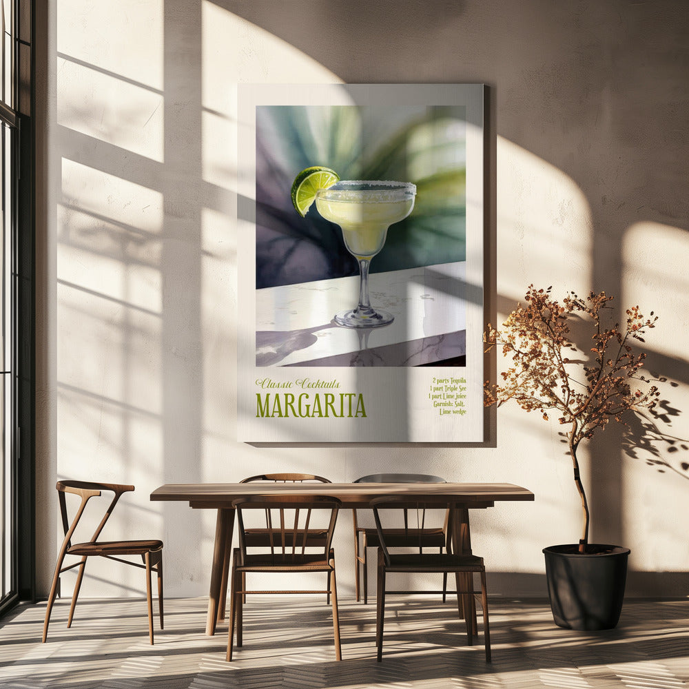 Klassische Cocktails - Margarita | Leinwand