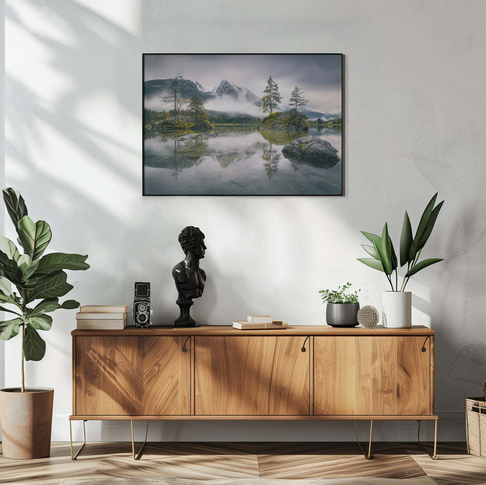 Rainy morning at Hintersee (Bavaria) | Poster