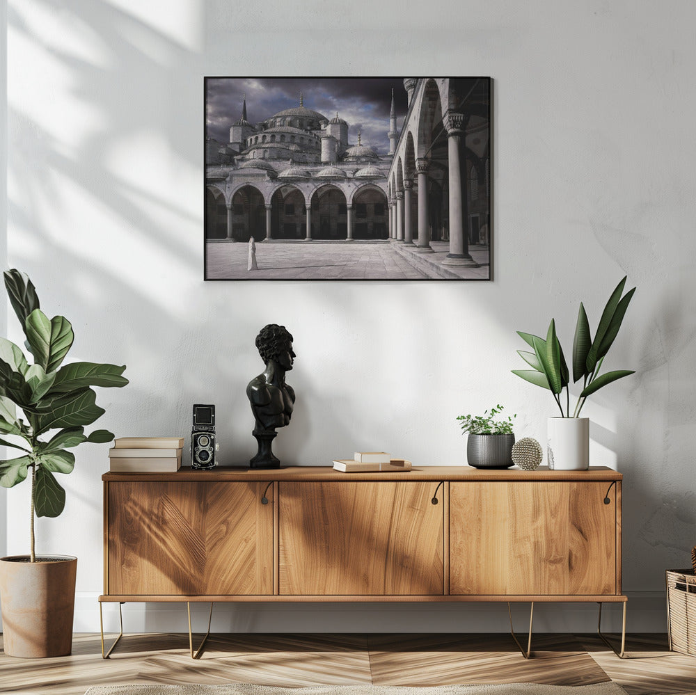 Dame und die Moschee | Poster