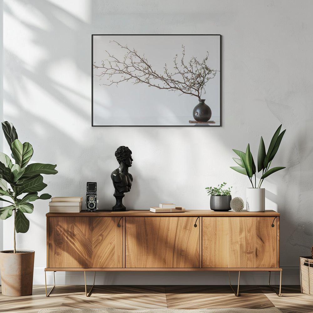 Vase und Zweig | Poster
