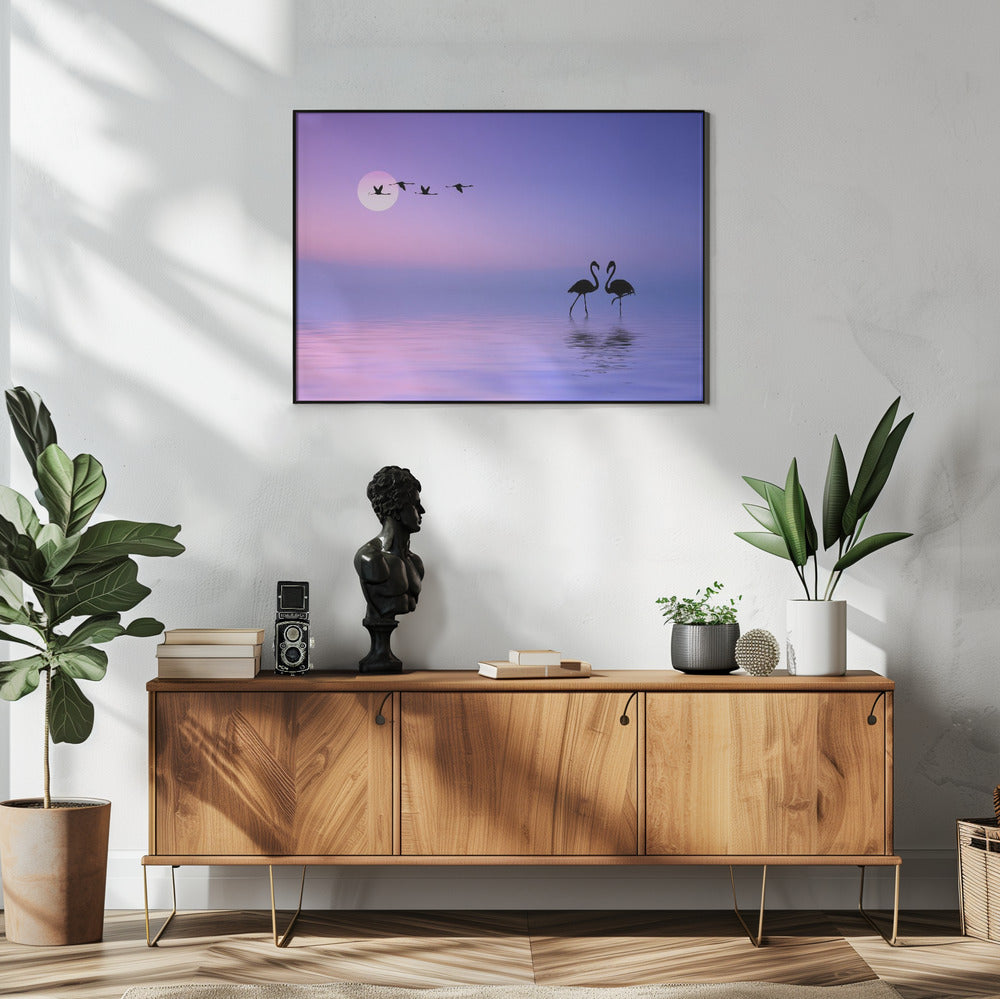 Fliegender Flamingo | Poster