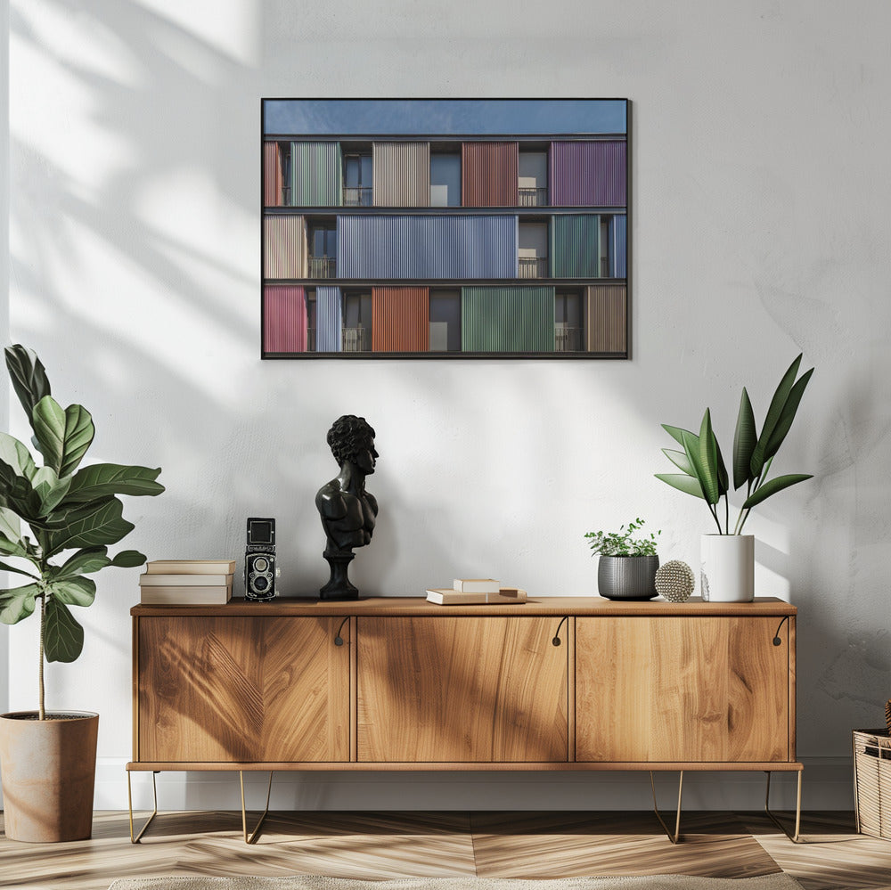 Coloured wall | Poster