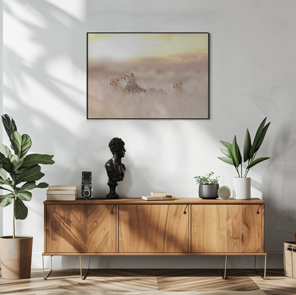 Gepardenfamilie | Poster