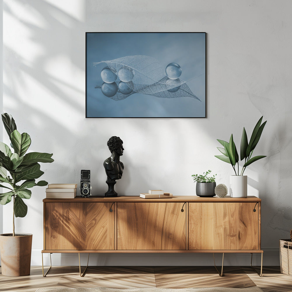 Trockenes Blatt und Blasen | Poster