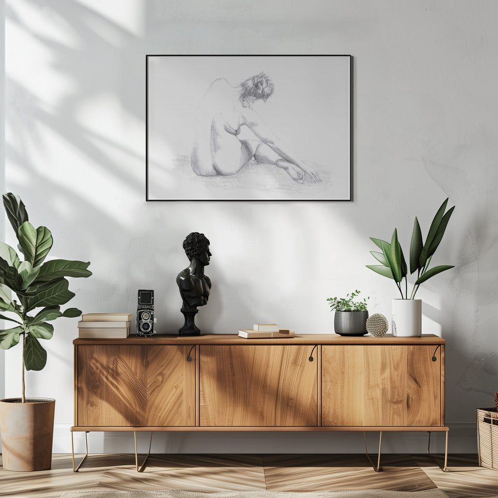 Skizze einer Frau | Poster