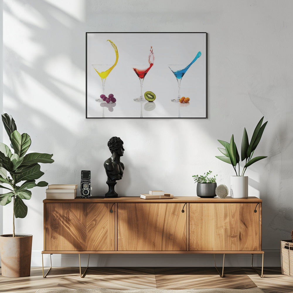 Cocktails und Obst | Poster