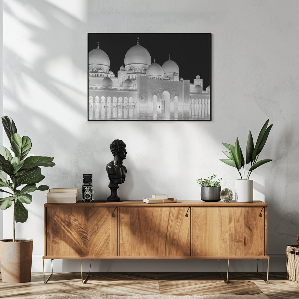Licht der Großen Moschee von Abu Dhabi | Poster