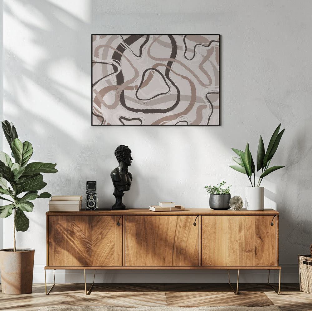 Geschwungene Wege | Poster