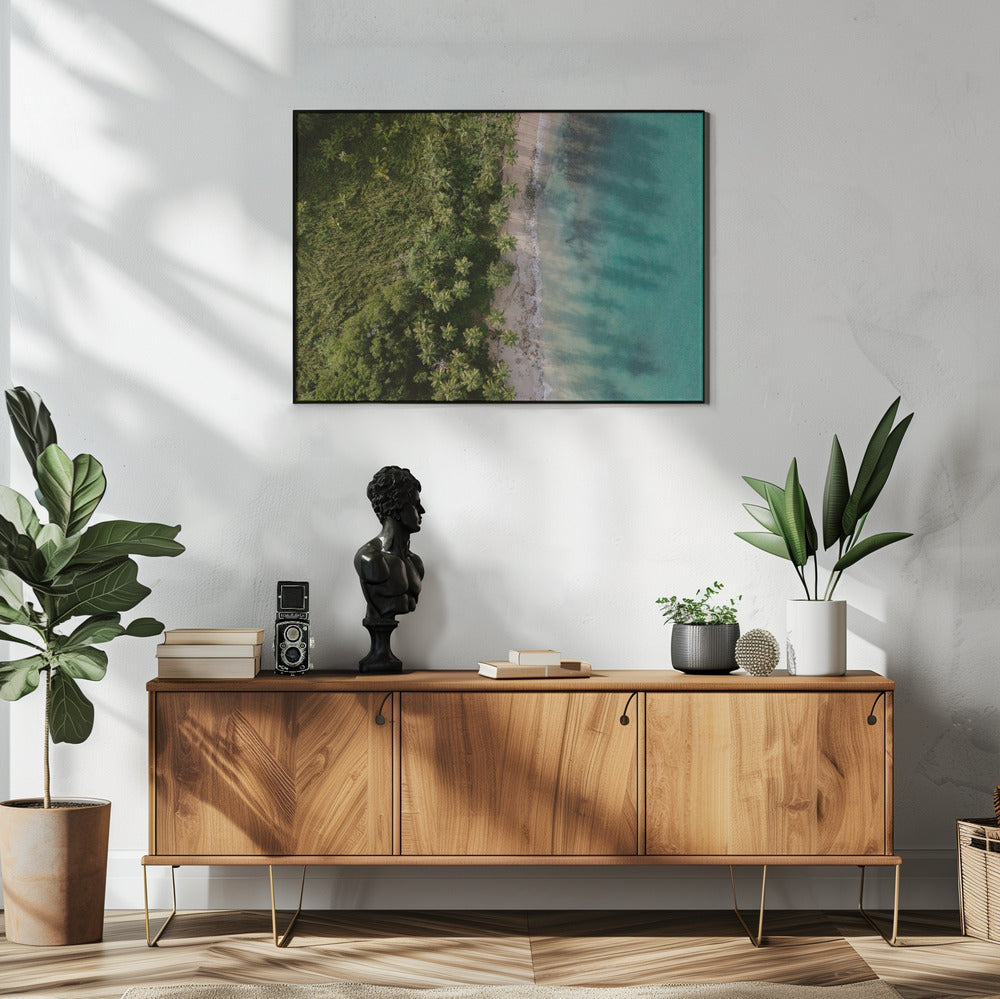 Grüner Strand von oben 2 | Poster