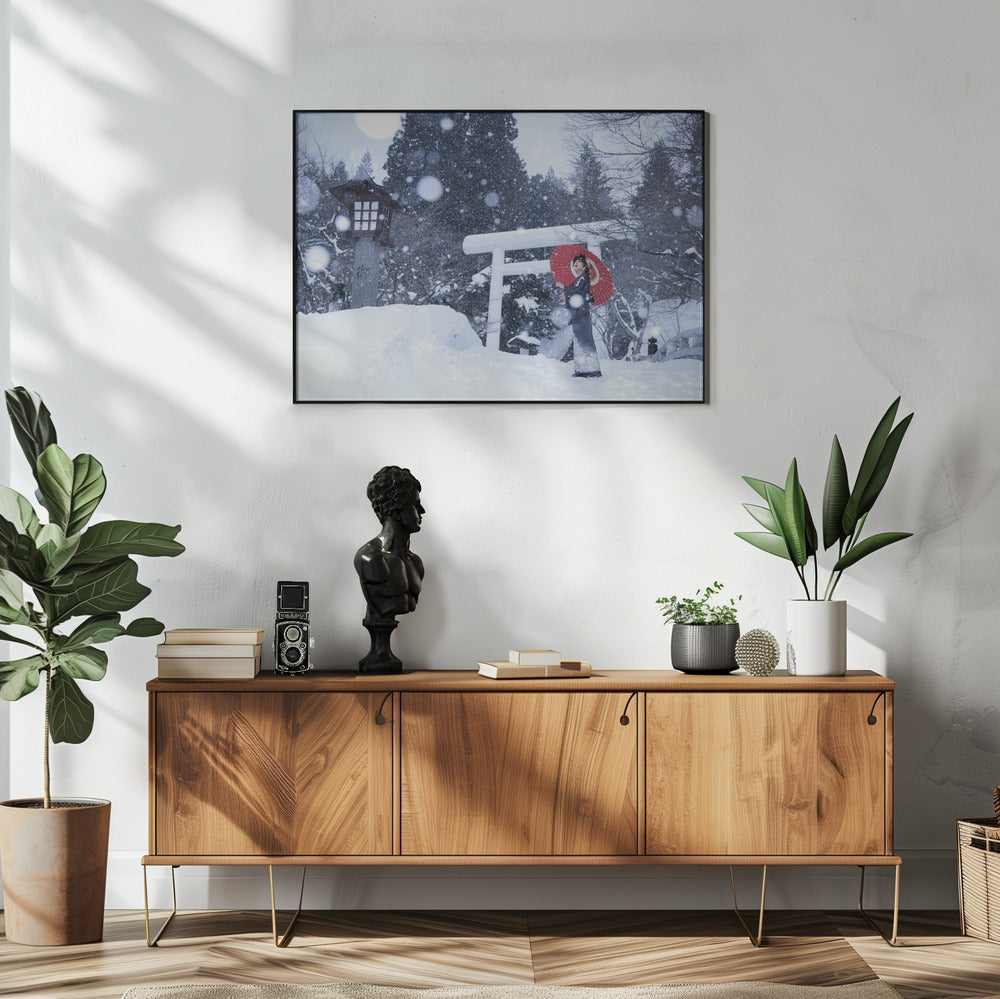 Winterschrein in Japan | Poster