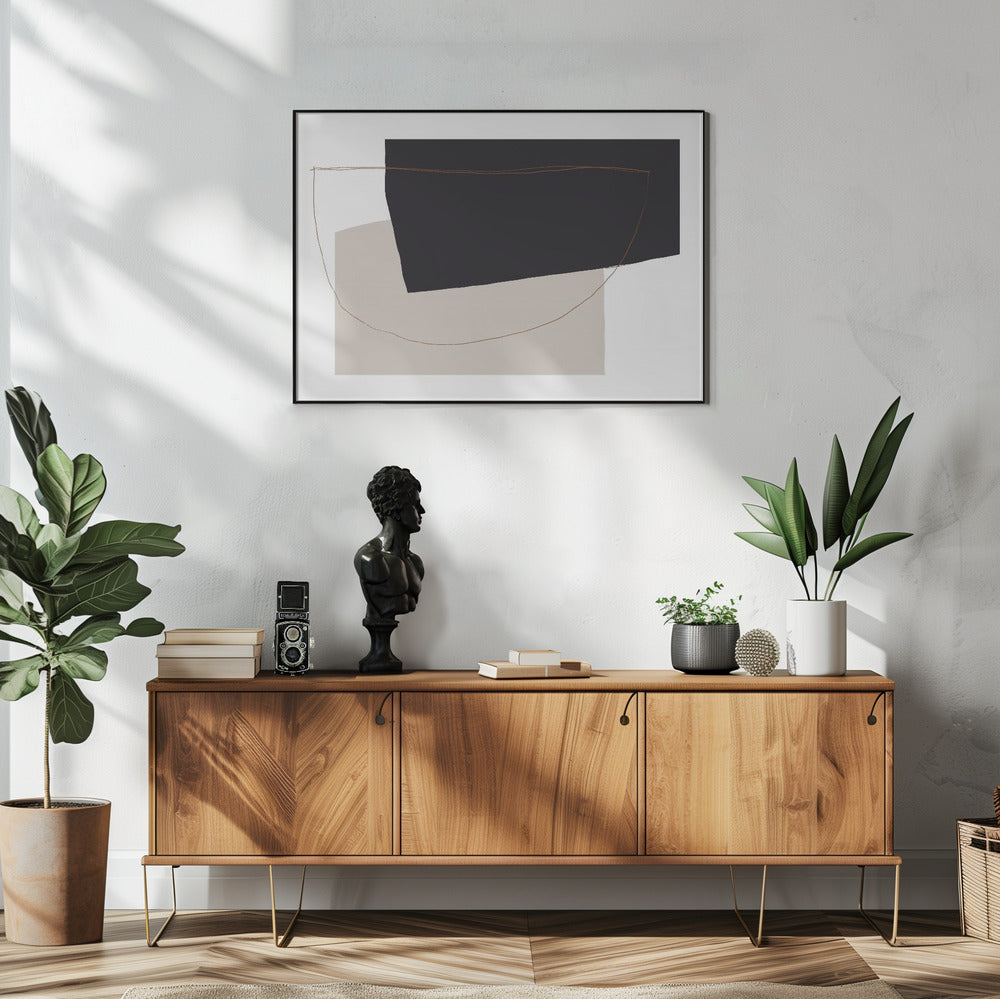 Geschwungene abstrakte Harmonie | Poster