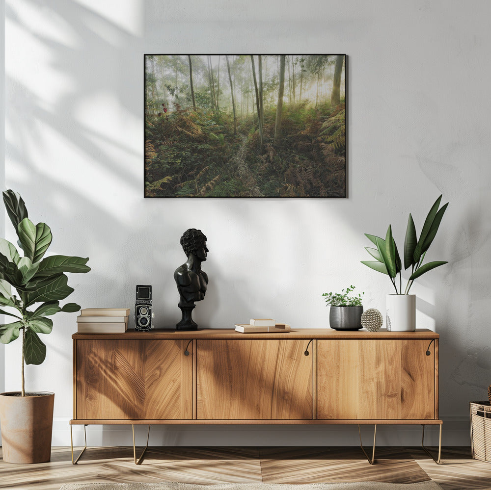 Nebliger Wald II | Poster